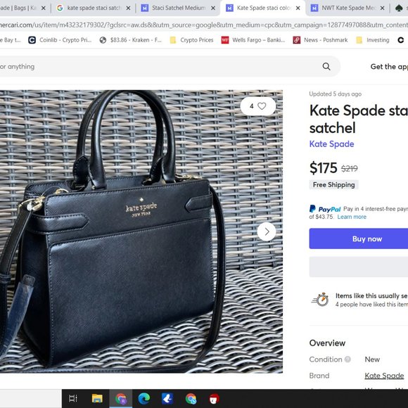 Kate Spade NEW! Staci Black Satchel - Picture 13 of 13